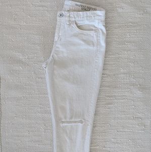 Madewell White Skinny Jeans Size 28